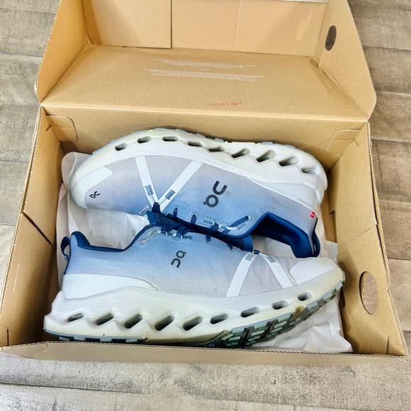 On Cloudsurfer Trail Chambray/Glacier Men’s Running Shoes Size 9 - Picture 7 of 8